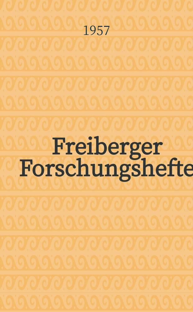 Freiberger Forschungshefte : Beihefte der Zeitschrift "Bergakademie". 39 : Die Schwereanomalie von Auma