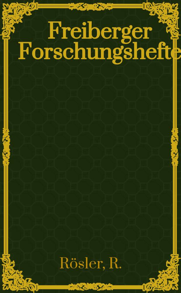 Freiberger Forschungshefte : Beihefte der Zeitschrift "Bergakademie". 67 : Die galvanisch induzierte Polarisation an Dispersionen rotationsellipsoidischer Teilchen