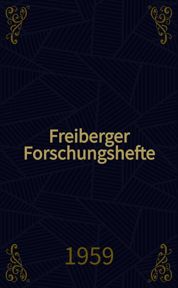Freiberger Forschungshefte : Beihefte der Zeitschrift "Bergakademie". 75 : Geophysikalische Wärmeflußmessungen