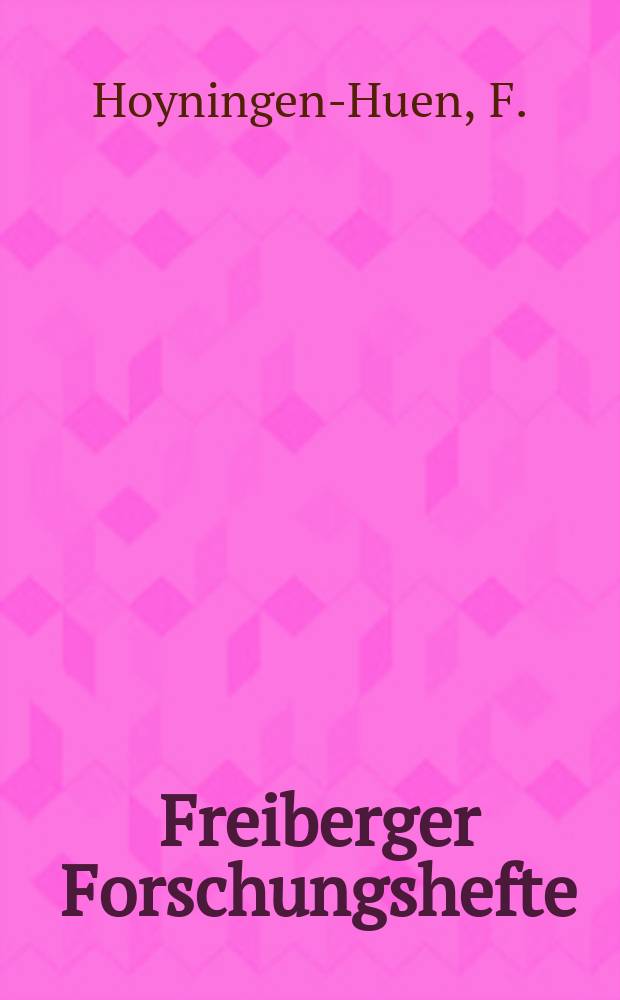 Freiberger Forschungshefte : Beihefte der Zeitschrift "Bergakademie". 93 : Das Permokarbon im östlichen Harzvorland