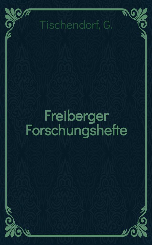 Freiberger Forschungshefte : Beihefte der Zeitschrift "Bergakademie" : Zur Verteilung des Selens in Sulfiden