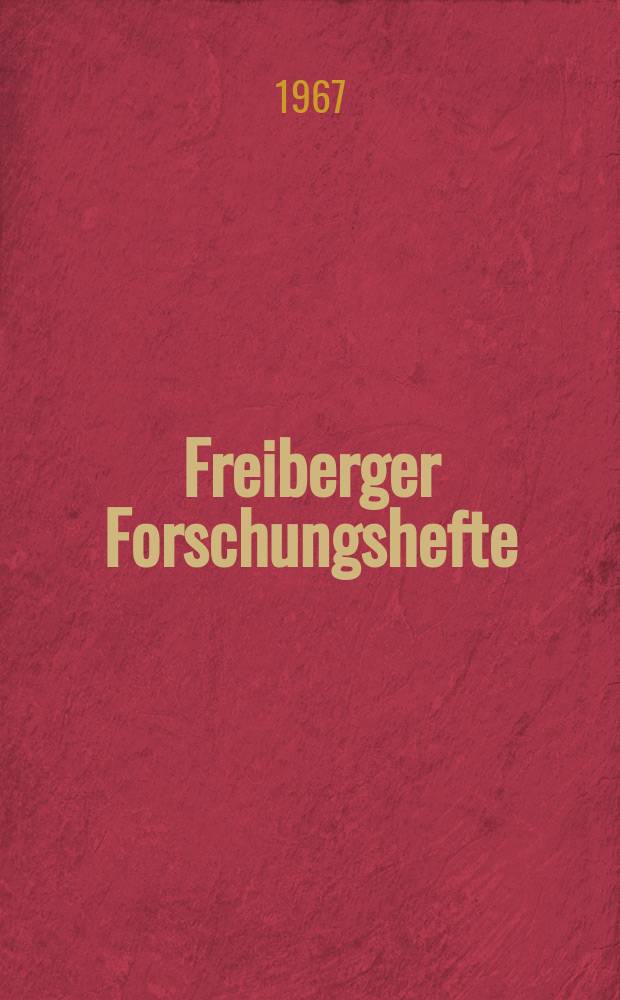 Freiberger Forschungshefte : Beihefte der Zeitschrift "Bergakademie" : Zur Paläontologie und Biostratigraphie des Paläozoikums nd Mesozoikums Europas