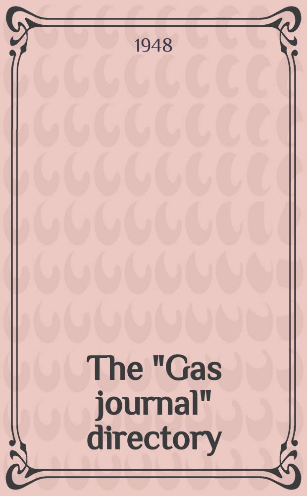 The "Gas journal" directory
