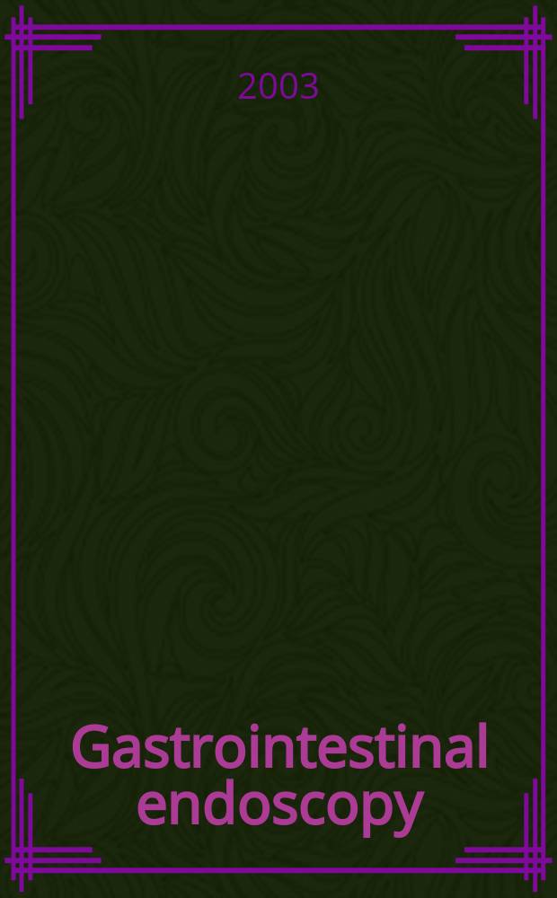 Gastrointestinal endoscopy : The offic. j. of the Amer. soc. for gastrointestinal endoscopy. Vol.57, №2