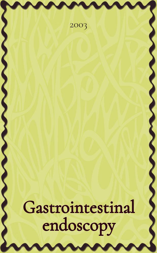 Gastrointestinal endoscopy : The offic. j. of the Amer. soc. for gastrointestinal endoscopy. Vol.57, №1