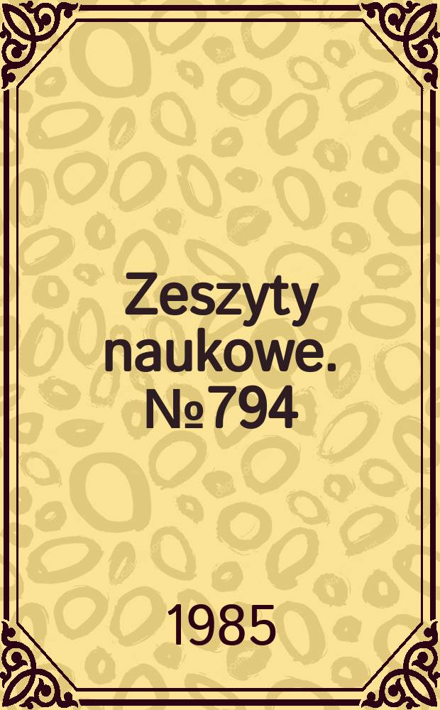 Zeszyty naukowe. №794 : Ścianowe systemy mechanizacyjne
