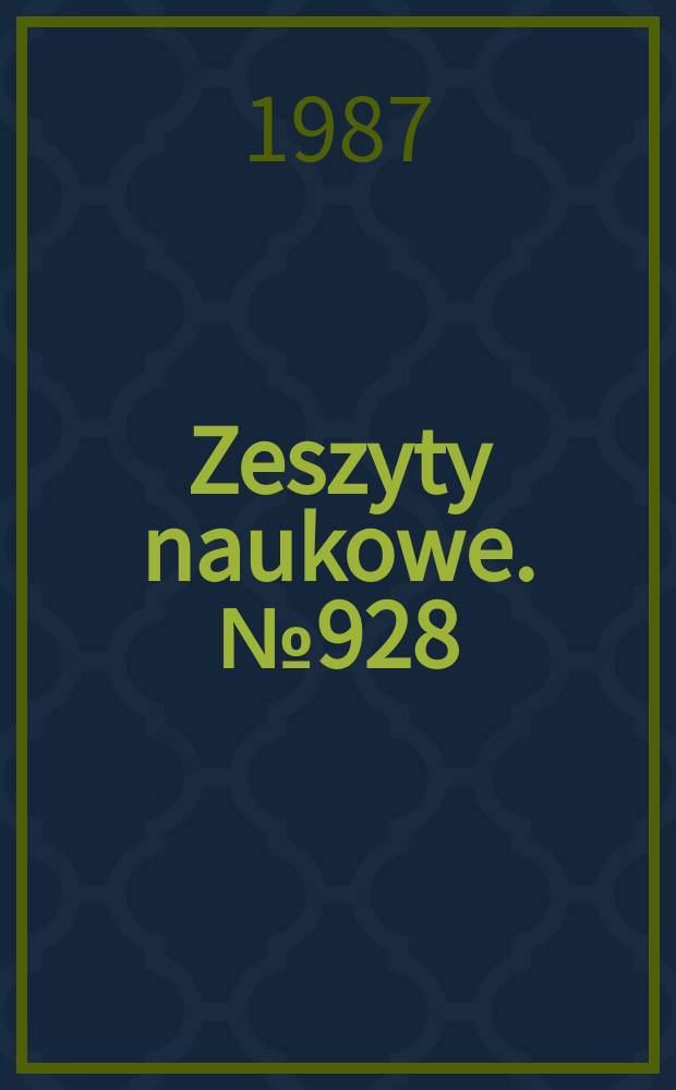 Zeszyty naukowe. №928 : XI Sesja naukowa Wydziału górniczego Politechniki Śląskiej