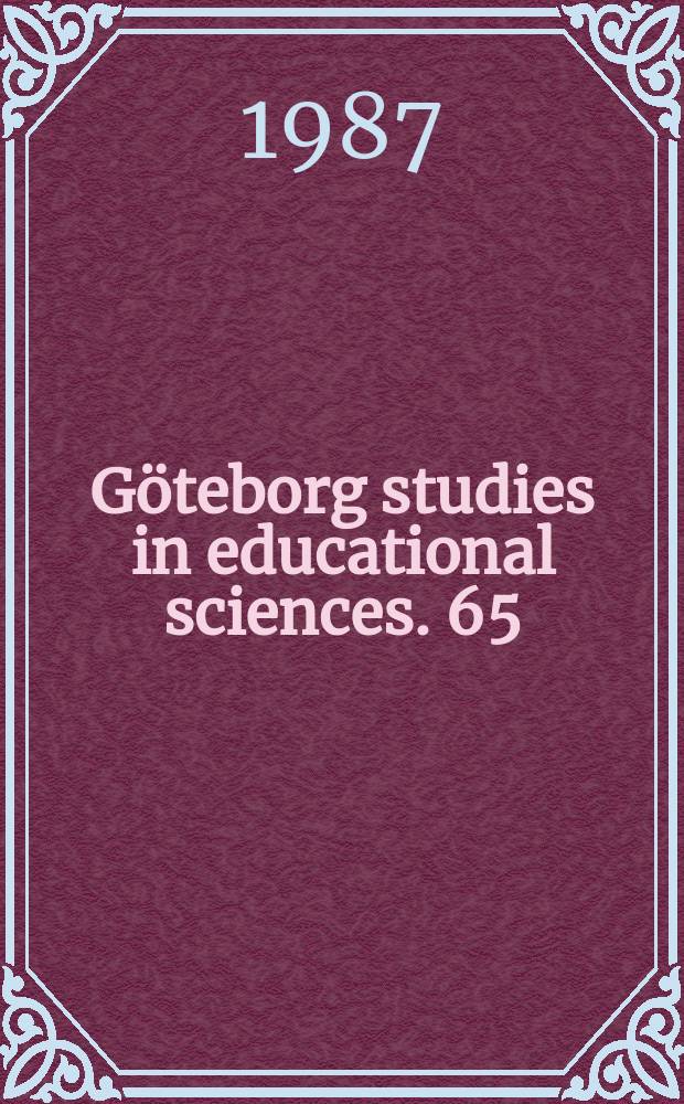Göteborg studies in educational sciences. 65 : Map-reading and wayfinding