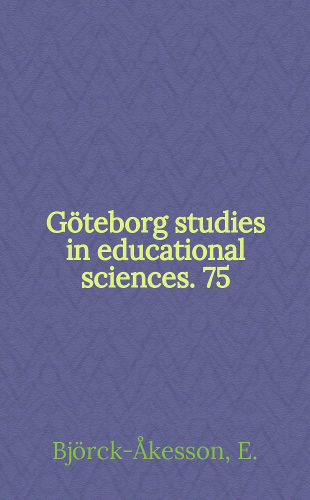 Göteborg studies in educational sciences. 75 : Measuring sensation seeking