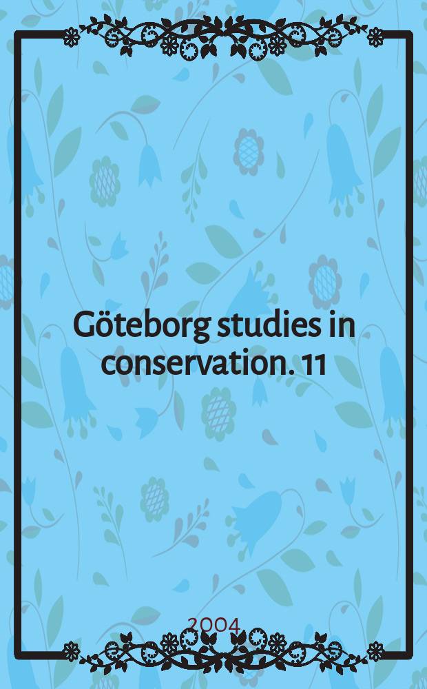Göteborg studies in conservation. 11 : Japanning in Sweden 1680s-1790s