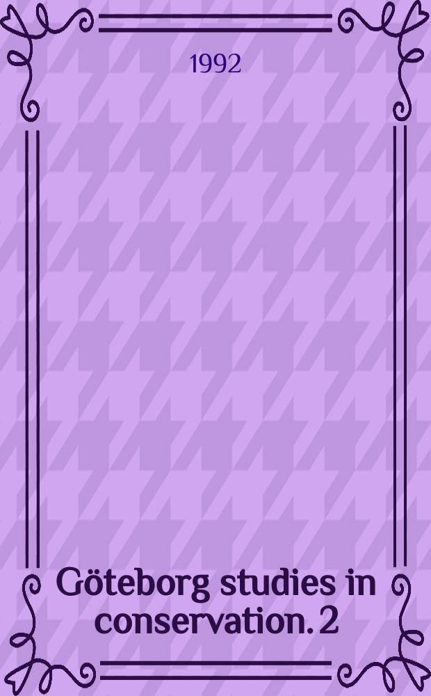 Göteborg studies in conservation. 2 : Enzymatic examination of the authenticity ...