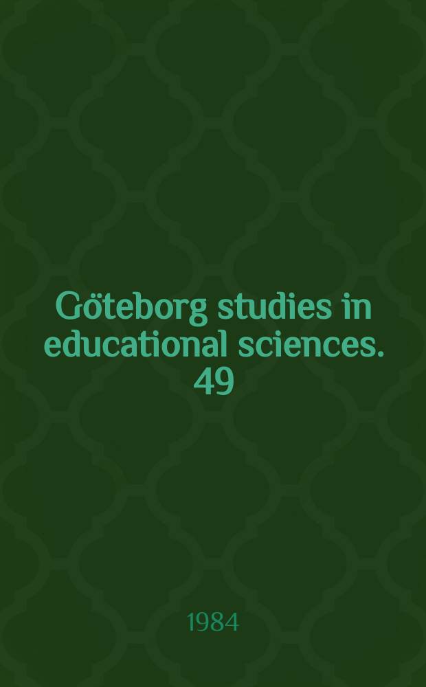 G&ouml;teborg studies in educational sciences. 49 : Medansvar i undervisning