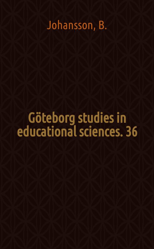 Göteborg studies in educational sciences. 36 : Pedagogiska samtal i vårdutbildning