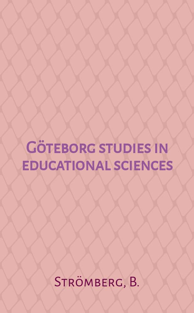 Göteborg studies in educational sciences : Professionellt förhållningssätt hos läkare