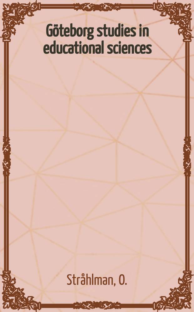 Göteborg studies in educational sciences : Elitidrott karriär och avslutning