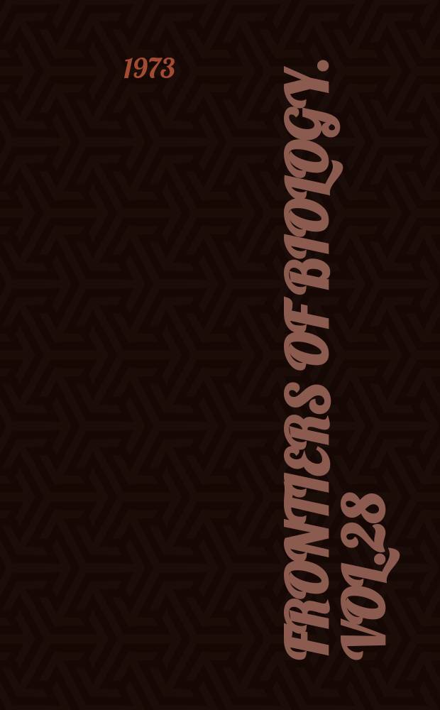 Frontiers of biology. Vol.28 : Immediate hypersensitivity