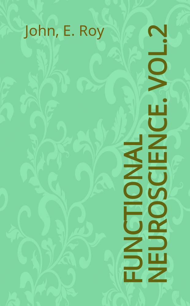 Functional neuroscience. Vol.2 : Neurometrics