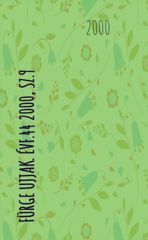 Fürge ujjak. Évf.44 2000, Sz.9