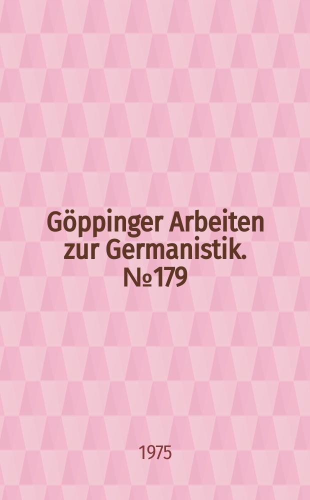 Göppinger Arbeiten zur Germanistik. №179 : Die Mischsprache in Willirams Paraphrase