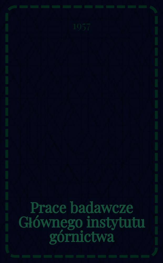 Prace badawcze Głównego instytutu górnictwa : Komunikat. Kompleksowe wykorzystanie energii potencjalnej mieszaniny podsadzkowej