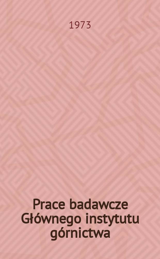 Prace badawcze Głównego instytutu górnictwa : Komunikat. Zwalczanie zagrożeń wodnych na przykładzie jednej z kopalń Górnośląskiego Zagłębia Węglowego