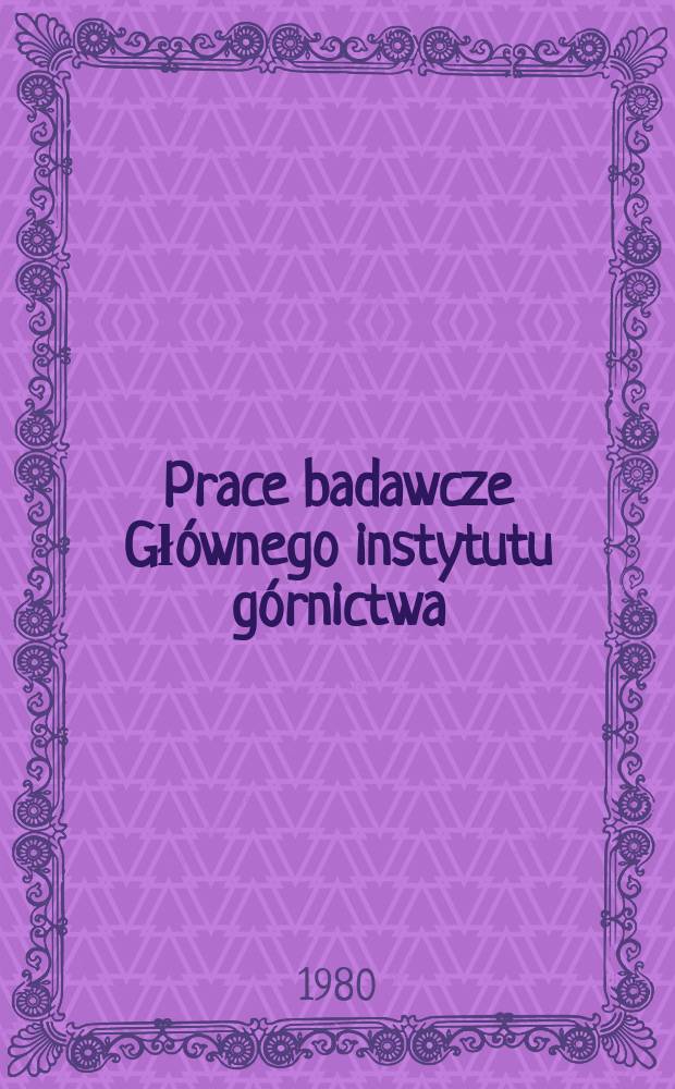 Prace badawcze Głównego instytutu górnictwa : Komunikat. Mapy pierwotnej temperatury skał ...