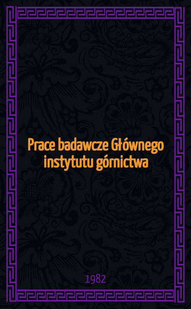 Prace badawcze Głównego instytutu górnictwa : Komunikat. Zwalczanie zapylenia powietrza kopalnianego w ścianach ...