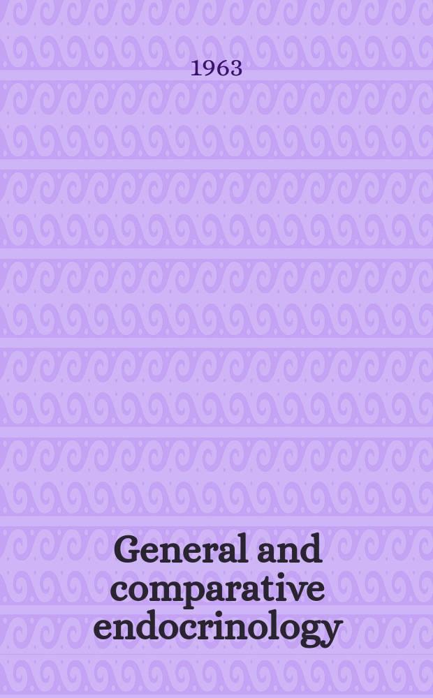 General and comparative endocrinology : An international journal