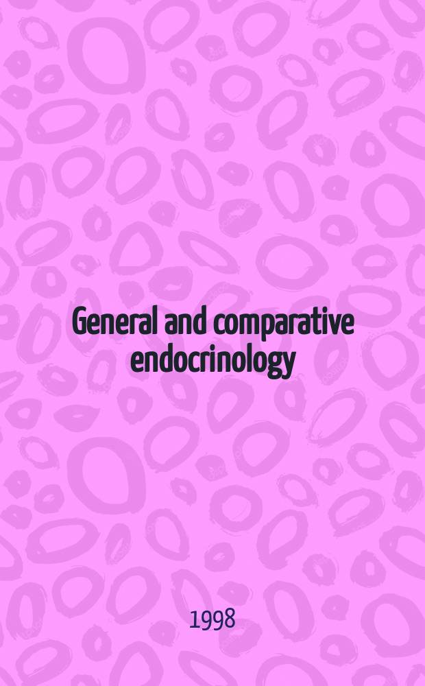 General and comparative endocrinology : An international journal. Vol.112, №3 : Comparative biology of GnRH neurons