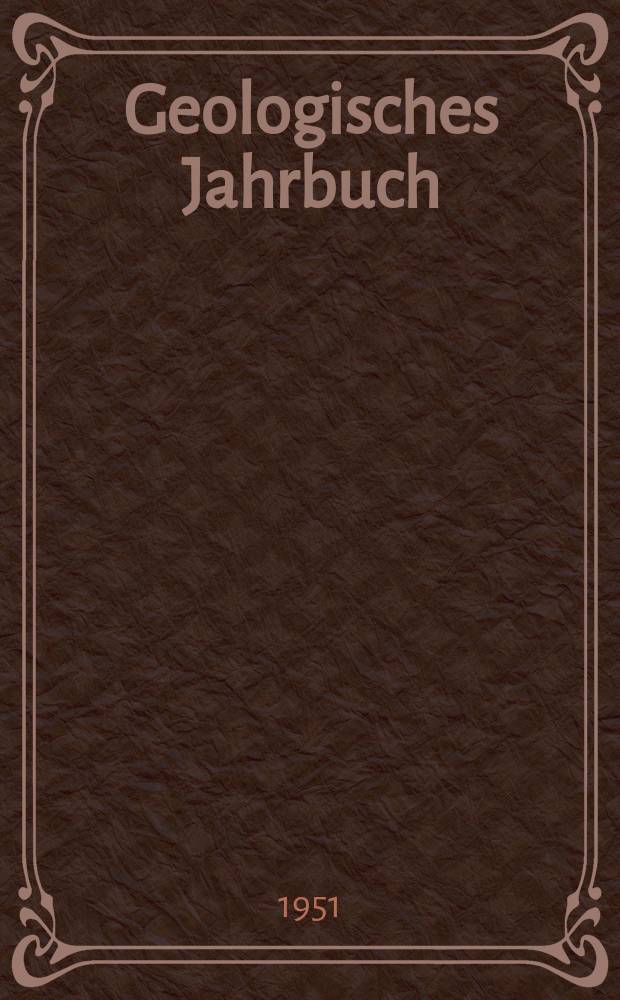 Geologisches Jahrbuch : Hrsg. von den Geologischen Landesanstalten der Bundesrepublik Deutschland. H.1 : Die Stratigraphie und Belemnitenfauna des Obercampan und Maastricht Westfalens, Nordwestdeutschlands und Dänemarks sowie einige allgemeine Gliederungs-Probleme der jüngeren borealen Oberkreide Eurasiens