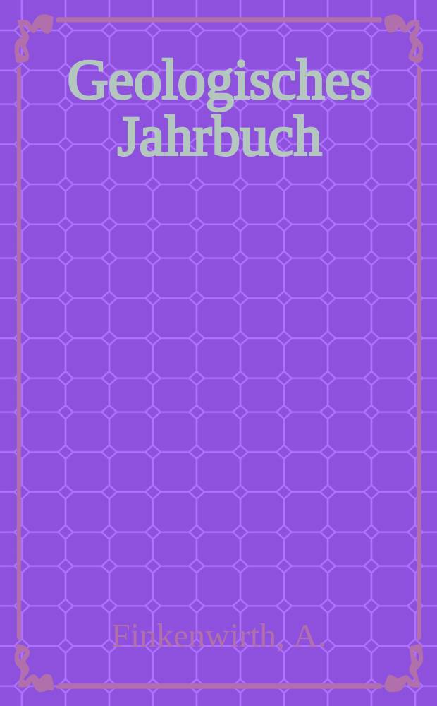 Geologisches Jahrbuch : Hrsg. von den Geologischen Landesanstalten der Bundesrepublik Deutschland. H.56 : Das Eisenerz des Liasy am Kahlberg bei Echte und der Weißjura in Süd-Hannover ...
