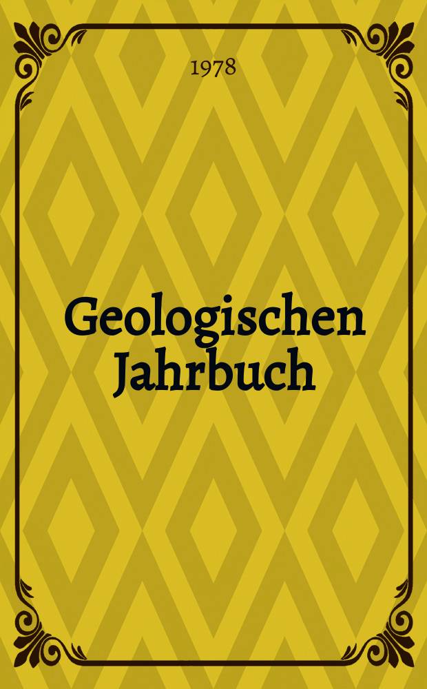 Geologischen Jahrbuch : Hrsg. von der Bundesanstalt für Bodenforschung und den Geologischen Landesämtern der Bundesrepublik Deutschland. H.31 : Brackische und Marine ...