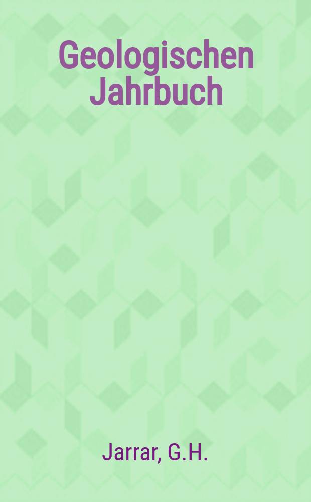 Geologischen Jahrbuch : Hrsg. von der Bundesanstalt für Bodenforschung und den Geologischen Landesämtern der Bundesrepublik Deutschland. H.61 : Late Proterozoic crustal evolution ...