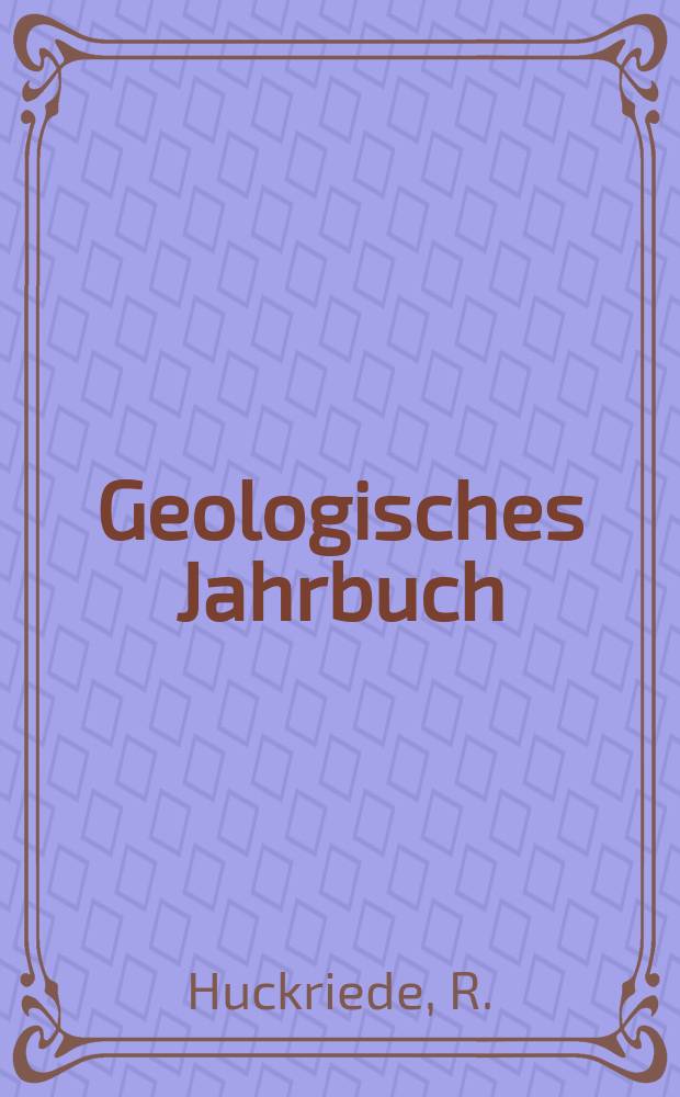 Geologisches Jahrbuch : Hrsg. von den Geologischen Landesanstalten der Bundesrepublik Deutschland. H.67 : Molluskenfaunen mit limnischen und brackischen Elementen aus Jura, Serpulit und Wealden NW-Deutschlands und ihre paläogeographische Bedeutung