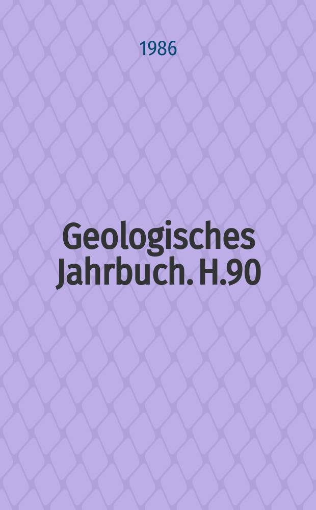 Geologisches Jahrbuch. H.90 : Stratigraphie und Lithofazies des Unteren Buntsandsteins ...