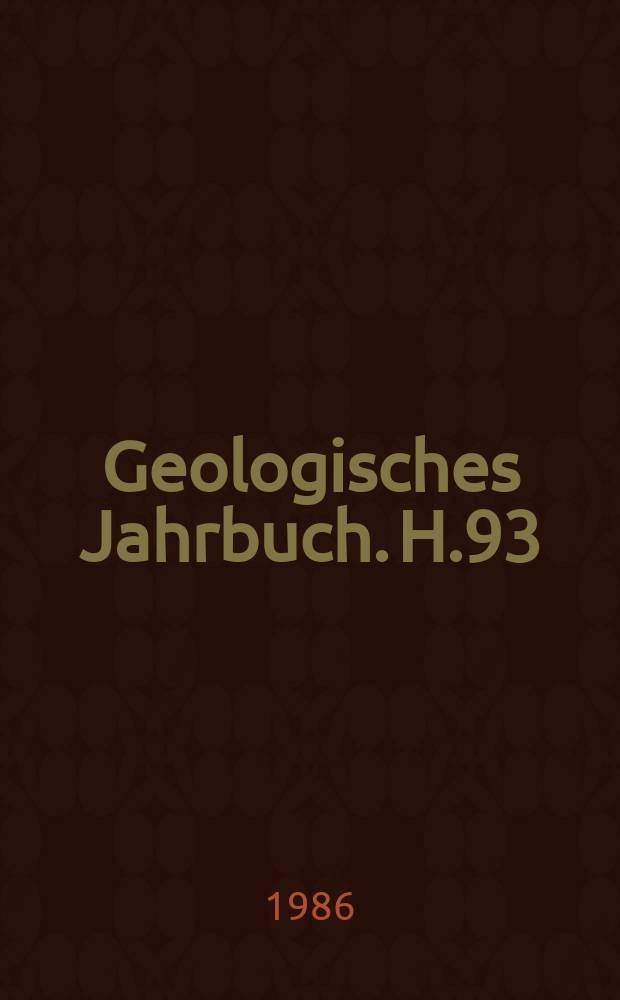 Geologisches Jahrbuch. H.93 : Die Maastricht-Stufe in NW-Deutschland