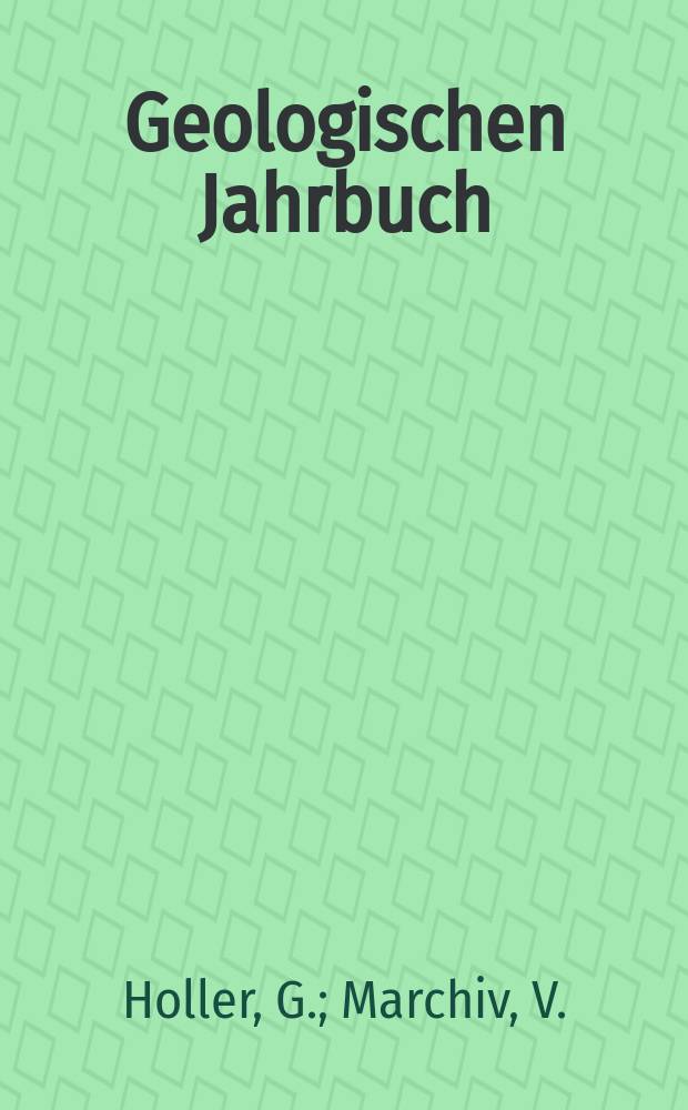 Geologischen Jahrbuch : Hrsg. von der Bundesanstalt für Bodenforschung und den Geologischen Landesämtern der Bundesrepublik Deutschland. H.75 : Hydrothermal activity an the East Pacific ...