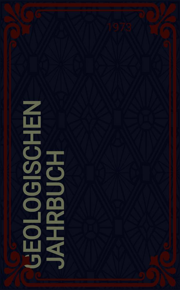 Geologischen Jahrbuch : Hrsg. von der Bundesanstalt für Bodenforschung und den Geologischen Landesämtern der Bundesrepublik Deutschland. 3 : Mesozoikum und Alttertiär in Nord-Paktia. Zur Geologie und Paläontologie ...