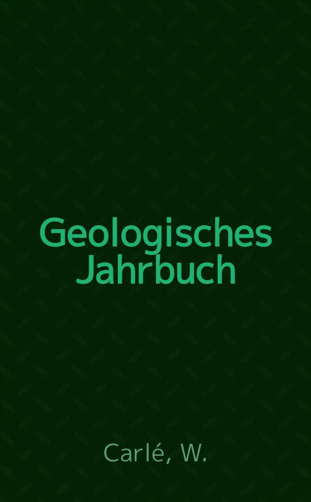 Geologisches Jahrbuch : Hrsg. von der Bundesanstalt für Bodenforschung und den geol. Landesämtern der Bundesrepublik Deutschland. H.26 : Dampfquellen Thermalwässer und Säuerlinge ...