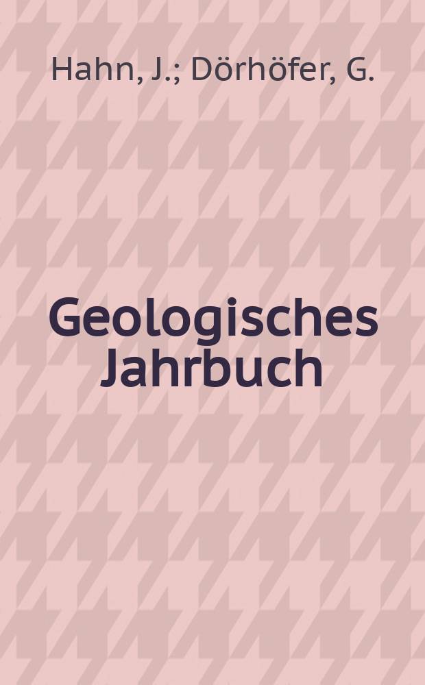 Geologisches Jahrbuch : Hrsg. von der Bundesanstalt für Bodenforschung und den geol. Landesämtern der Bundesrepublik Deutschland. H.27 : Veränderungen der Grund wasserbeschaffenheit .... Eine Methode ...