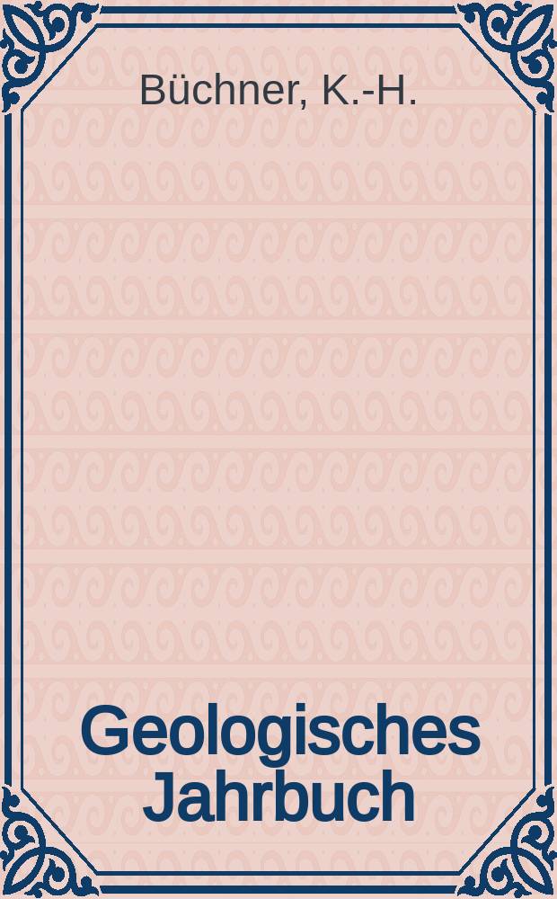 Geologisches Jahrbuch : Hrsg. von der Bundesanstalt f&uuml;r Bodenforschung und den geol. Landes&auml;mtern der Bundesrepublik Deutschland. H.59 : Die Gef&auml;hrdung von Bauwerken durch ...