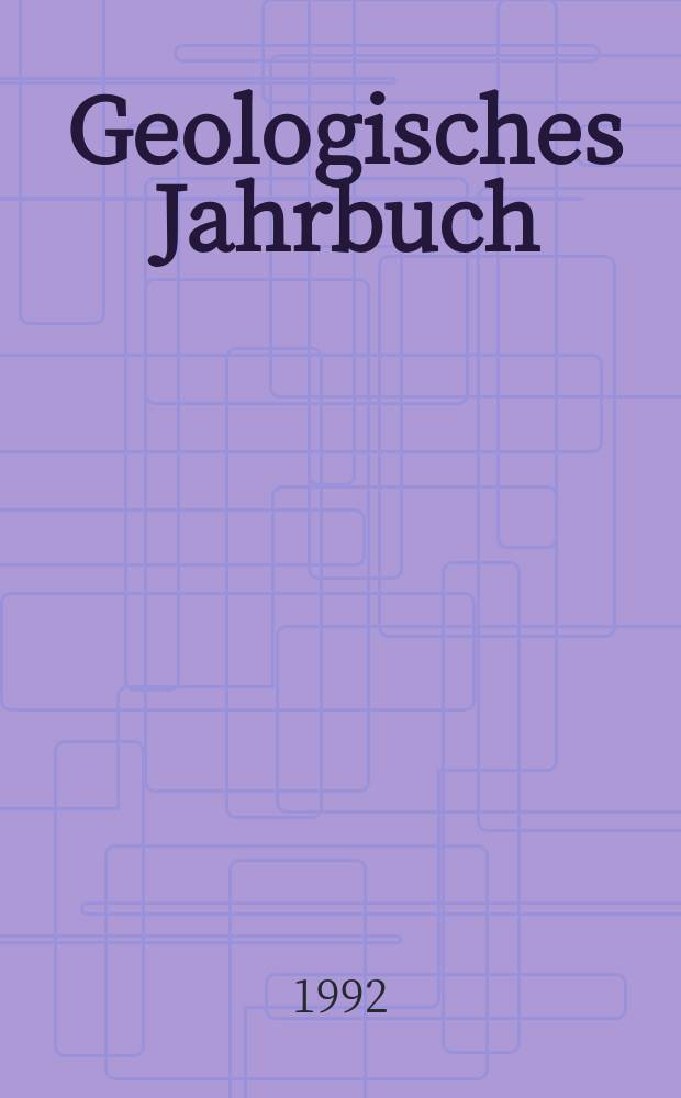 Geologisches Jahrbuch : Hrsg. von der Bundesanstalt für Bodenforschung und den geol. Landesämtern der Bundesrepublik Deutschland. H.99 : Erdölgeologische Bewertung der Arbeiten ...