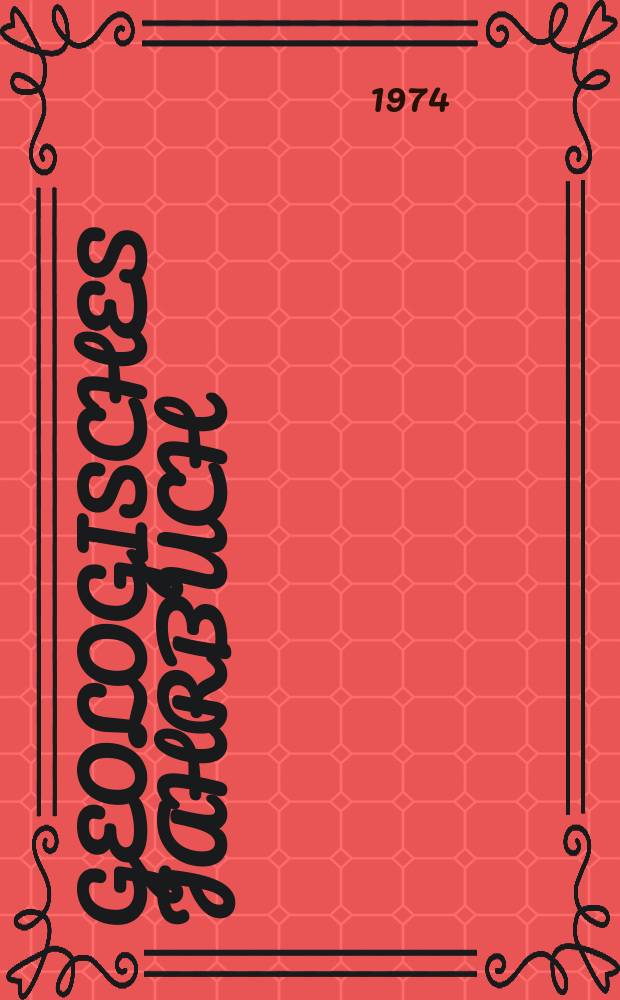 Geologisches Jahrbuch : Hrsg. von der Bundesanstalt f&uuml;r Bodenforschung und den Geologischen Landes&auml;mtern der Bundesrepublik Deutschland. H.3 : Systematische Untersuchungen der kurzperiodischen ...