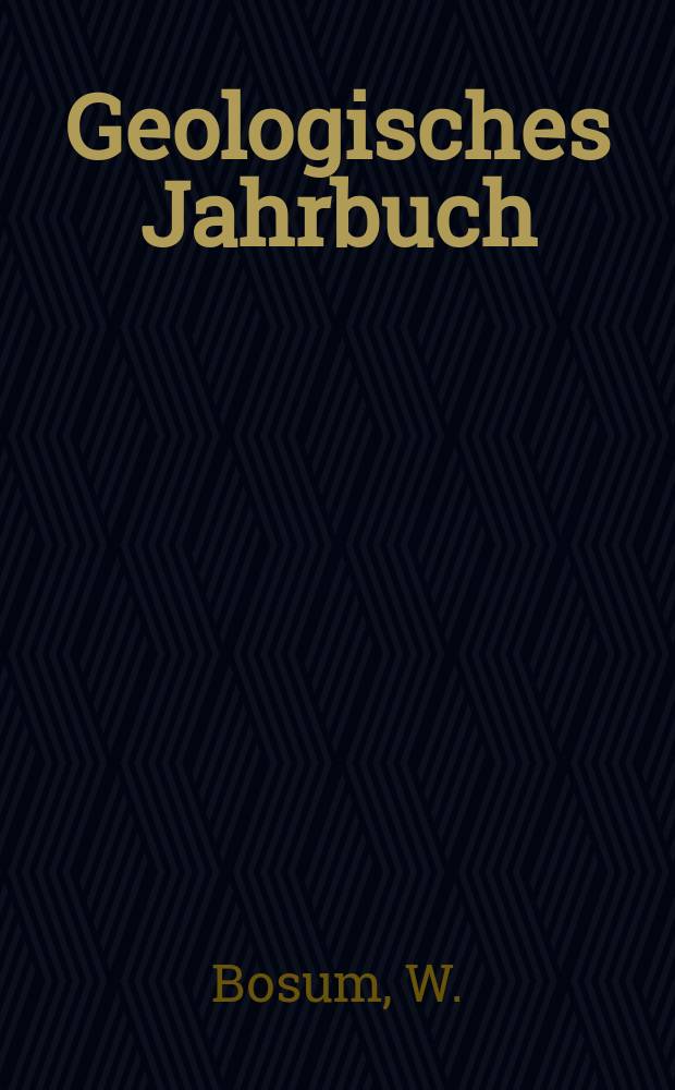 Geologisches Jahrbuch : Hrsg. von der Bundesanstalt für Bodenforschung und den Geologischen Landesämtern der Bundesrepublik Deutschland. H.20 : Anlage und Interpretation aeromagnetischer Vermessungen