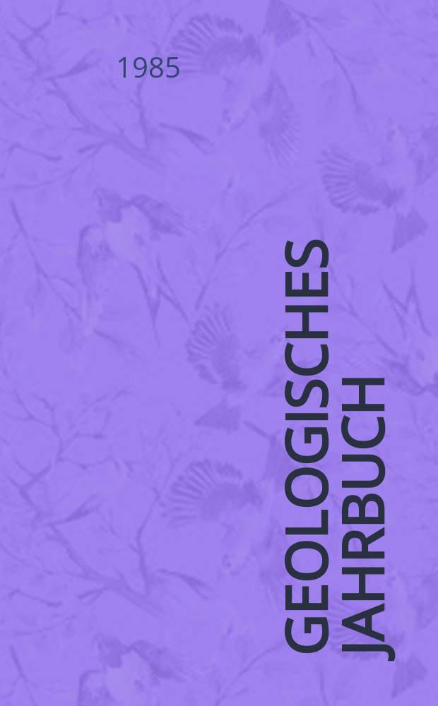 Geologisches Jahrbuch : Hrsg. von der Bundesanstalt für Bodenforschung und den Geologischen Landesämtern der Bundesrepublik Deutschland. H.28 : Die Magnetische Anomalie Kirchzarten
