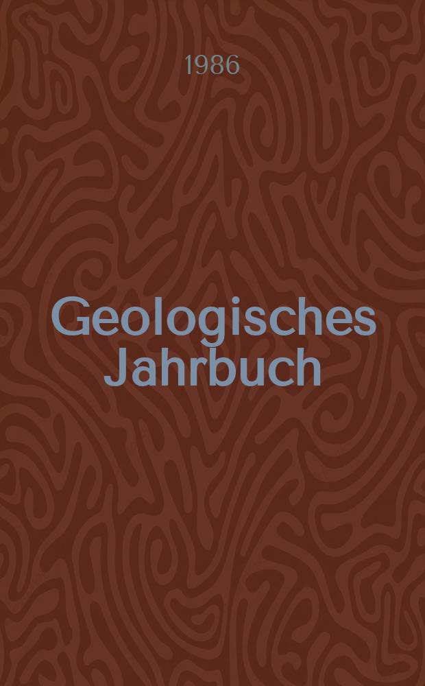 Geologisches Jahrbuch : Hrsg. von der Bundesanstalt für Bodenforschung und den Geologischen Landesämtern der Bundesrepublik Deutschland. H.36 : Erdbebenkatalog für die Bundesrepublik ...