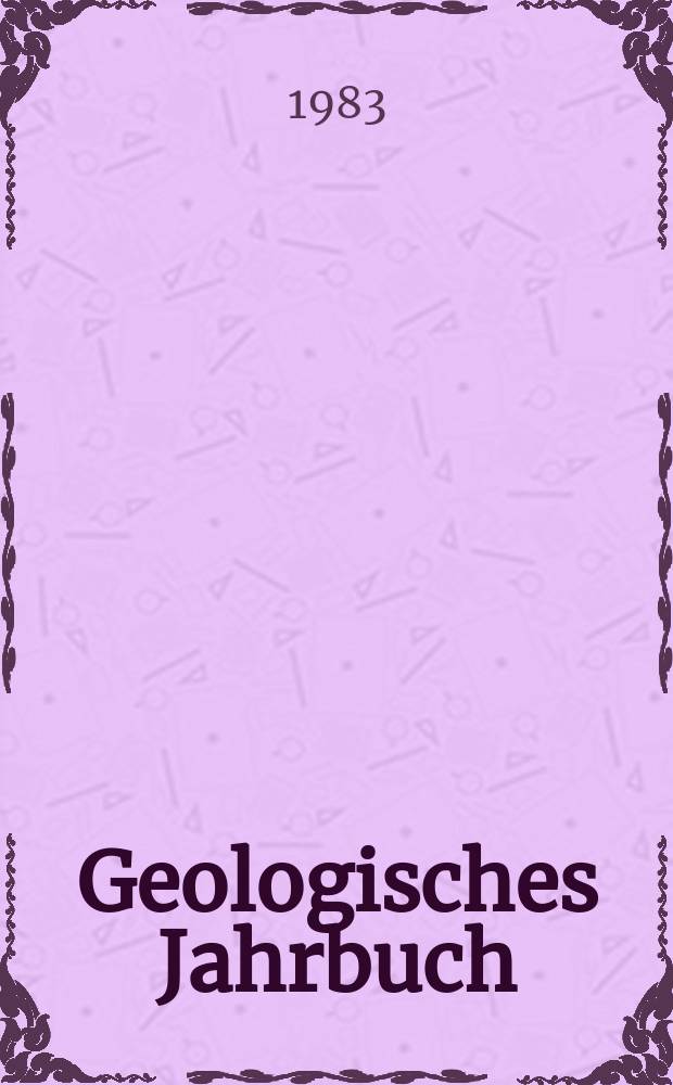 Geologisches Jahrbuch : Hrsg. von der Bundesanstalt für Bodenforschung und den geol. Landesämtern der Bundesrepublik Deutschland. H.15 : Investigations on the development potential of oxisols of ...