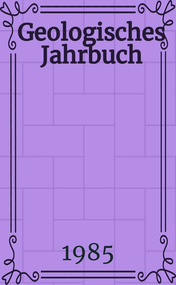 Geologisches Jahrbuch : Hrsg. von der Bundesanstalt für Bodenforschung und den geol. Landesämtern der Bundesrepublik Deutschland. H.19 : Zur Genese der Verbreitungsmuster der Marschböden ...