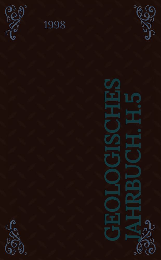 Geologisches Jahrbuch. H.5 : Die wichtigsten Ergebnisse der Standardisierung ...