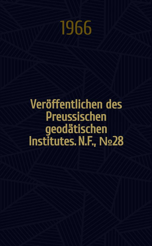 Ver&ouml;ffentlichen des Preussischen geod&auml;tischen Institutes. N.F., №28 : Der Neue 24-m - Interferenzkomparator des Geod&auml;tischen Instituts in Potsdam